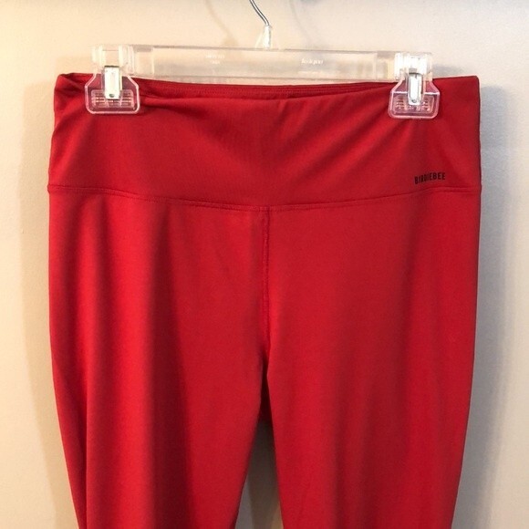 BIRDIEBEE SIZE XL RED HIGH WAIST 7/8 LEGGINGS BELLA TWINS DIVAS - Picture 4 of 8